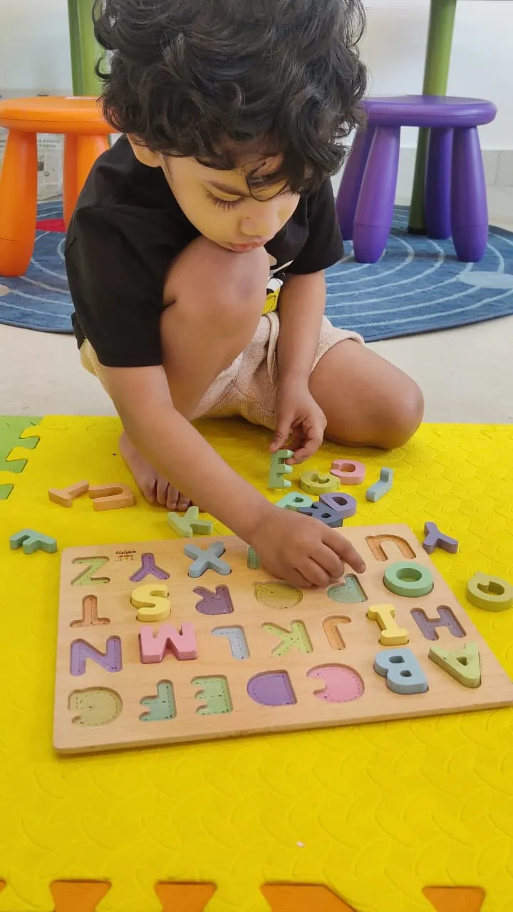 Thommu learning alphabets in the evolving curriculum at ULTRA_school Kochi