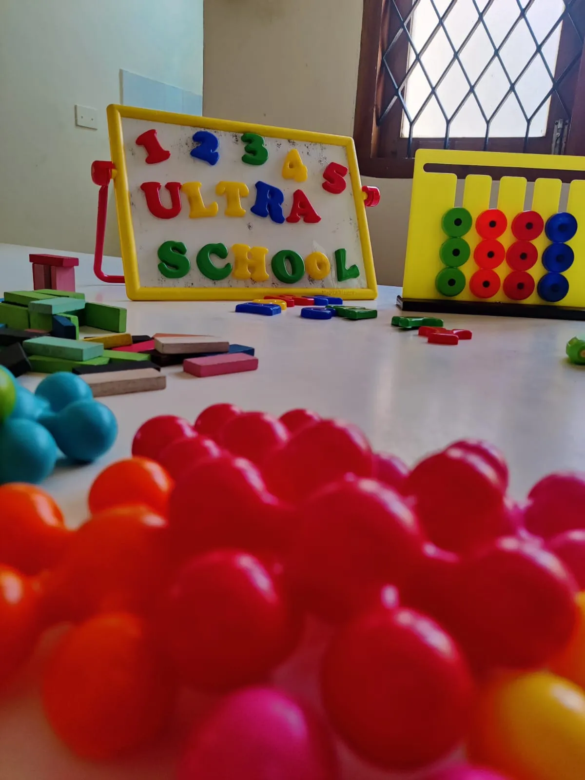 Maker lab with materials at ULTRA_school Kochi