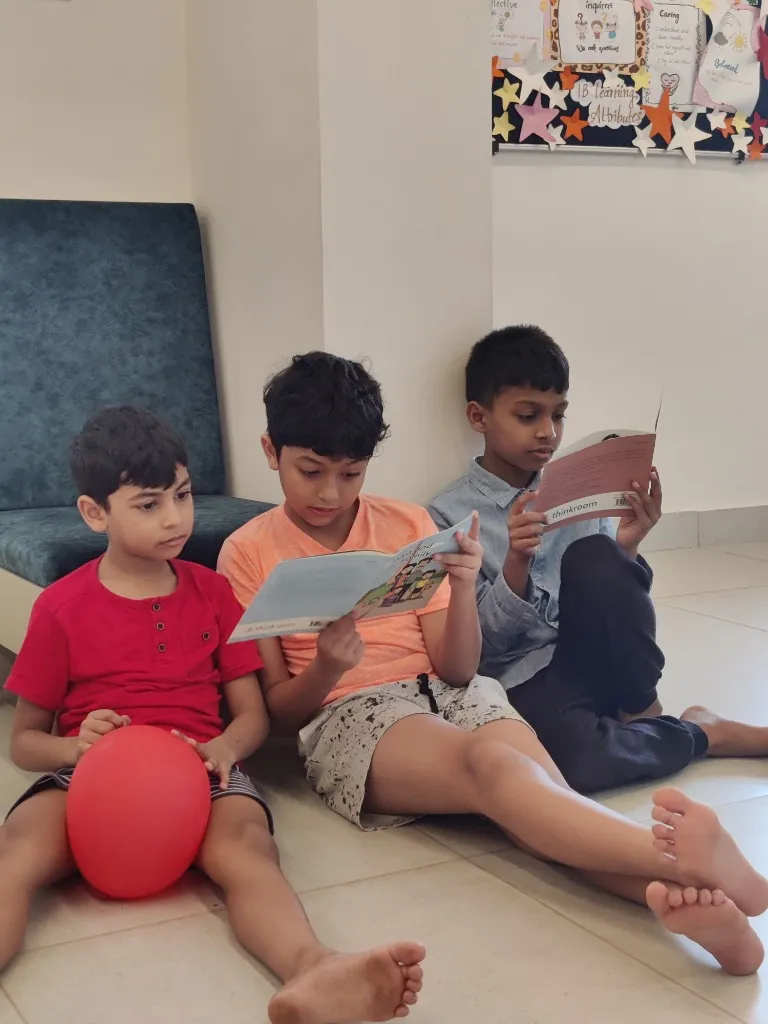 Children reading in quiet nooks